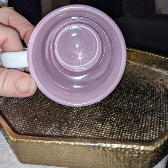 Mary Engelbreit Mug Initial H Purple Lavender Blue House Heart Floral Whimsical - Picture 6 of 7